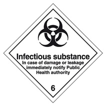 etichetta materie infettanti
